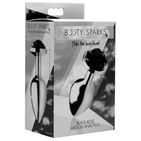 Booty Sparks Black Rose Anal Plug (Option: Medium)